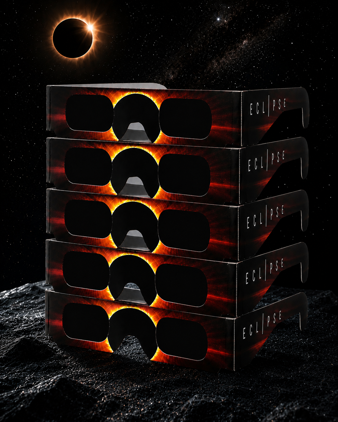 5 CE / ISO 12312-2 Certified Solar Eclipse Glasses – August 12, 2026 Eclipse